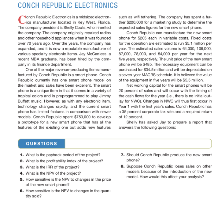 Conch republic electronics case study