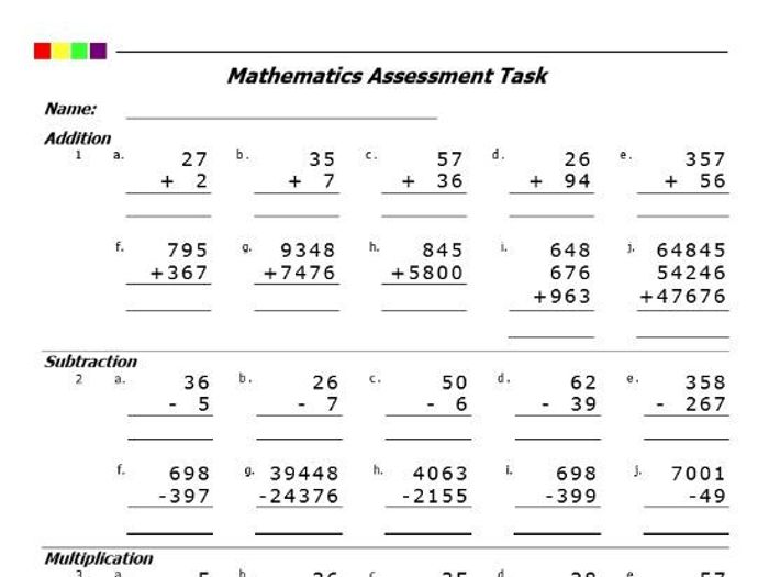 Keywords for addition subtraction multiplication and division